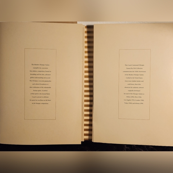 Coach Rare 1996 Olympic Games Commemorative Key Fob Collection - Picture 7 of 12